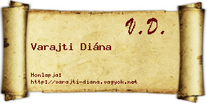 Varajti Diána névjegykártya